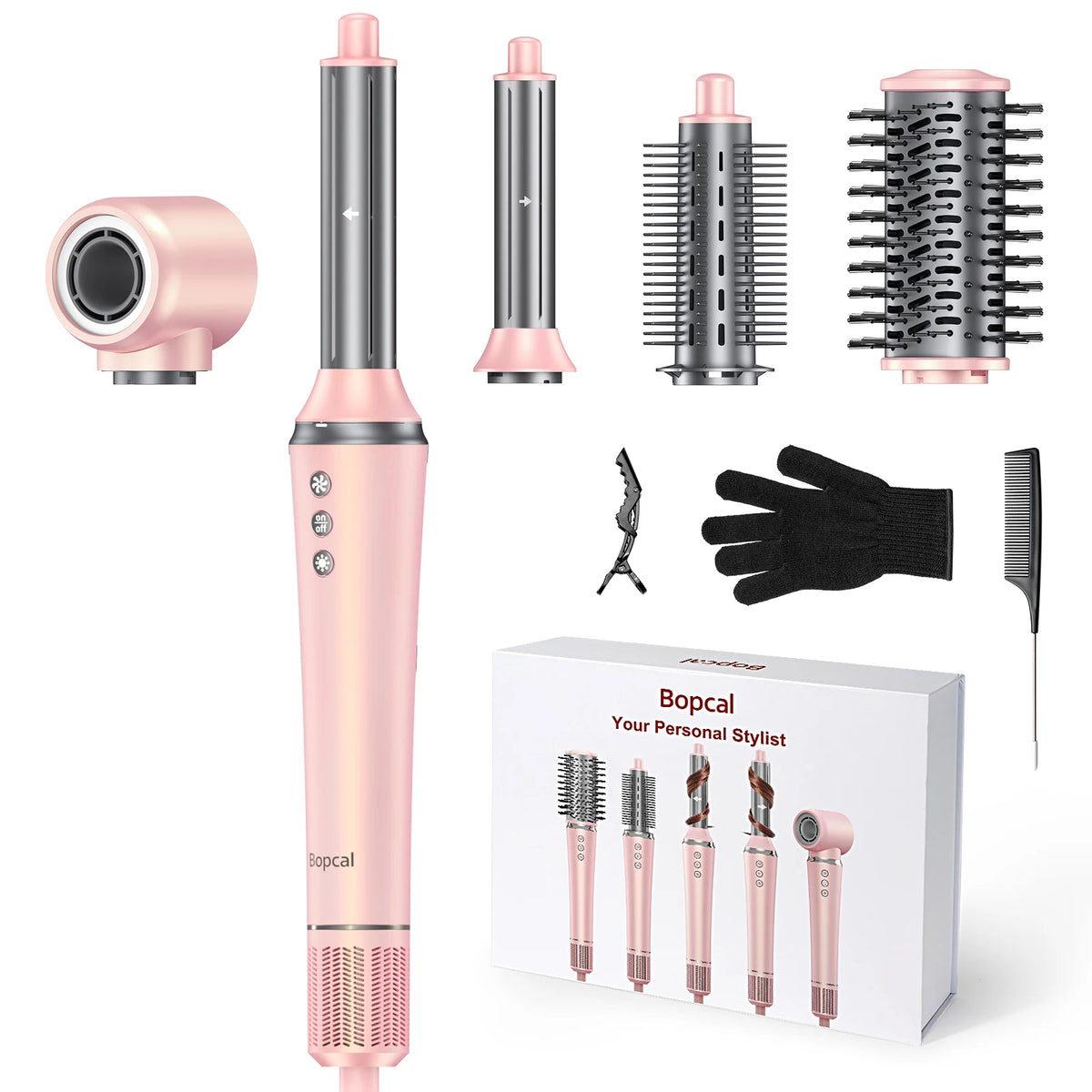 BOPCAL Five In One Hair Dryer Hot Air Styling Comb