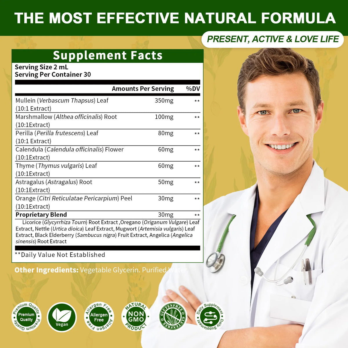 MINCH Mullein Drops Immunity Support And Respiratory Health