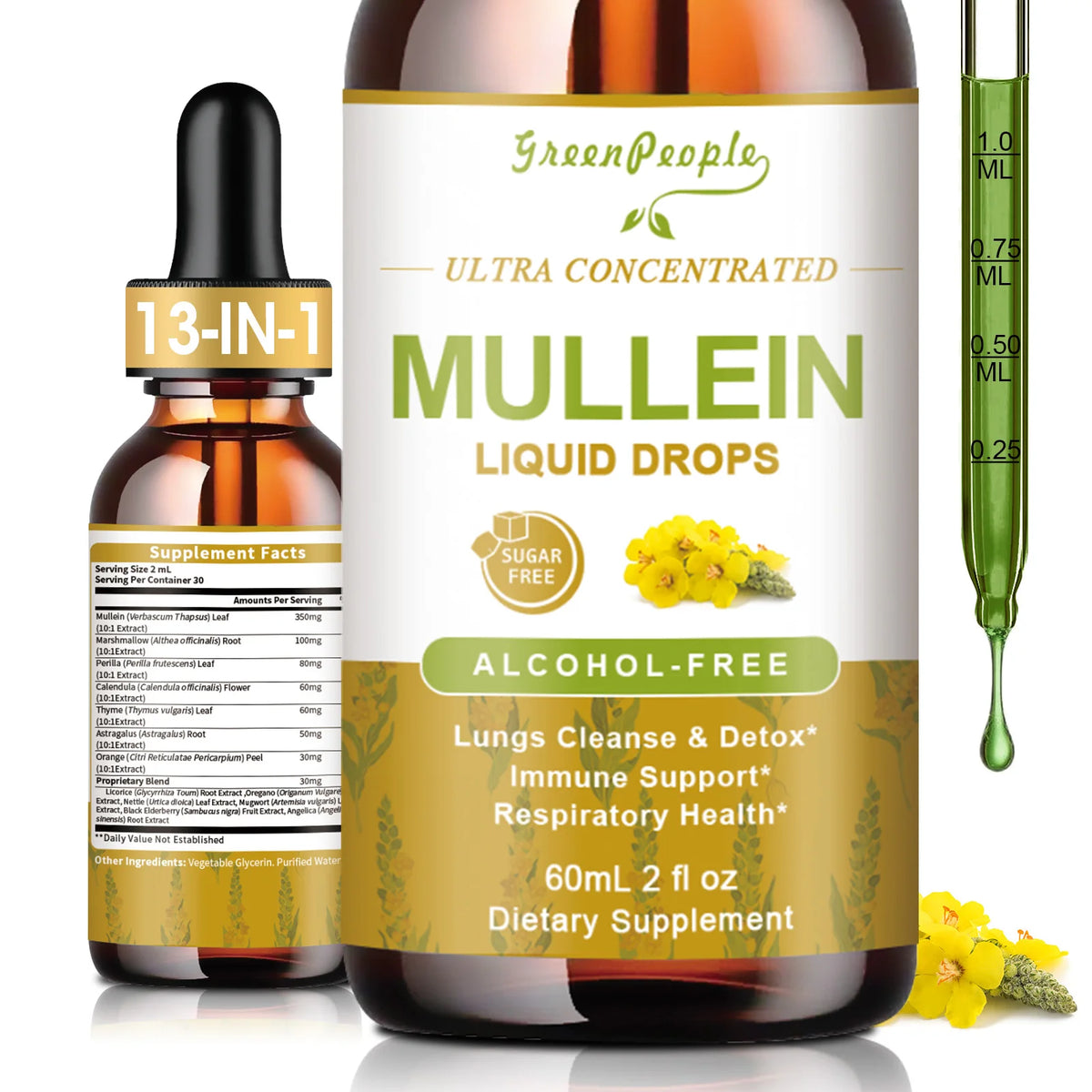 MINCH Mullein Drops Immunity Support And Respiratory Health