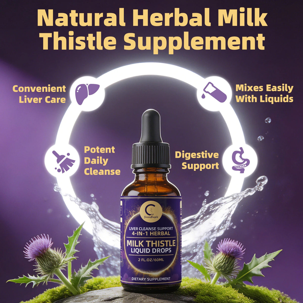 MINCH GreenPeople 4 in 1 Herbal Milk Thistle Drops