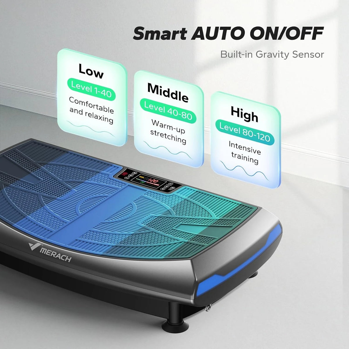 MERACH 4D Vibration Plate Exercise Machine for Full Body Fitness