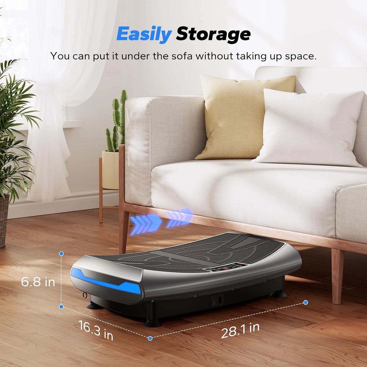 MERACH 4D Vibration Plate Exercise Machine for Full Body Fitness