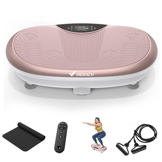 MERACH 4D Vibration Plate Exercise Machine for Full Body Fitness