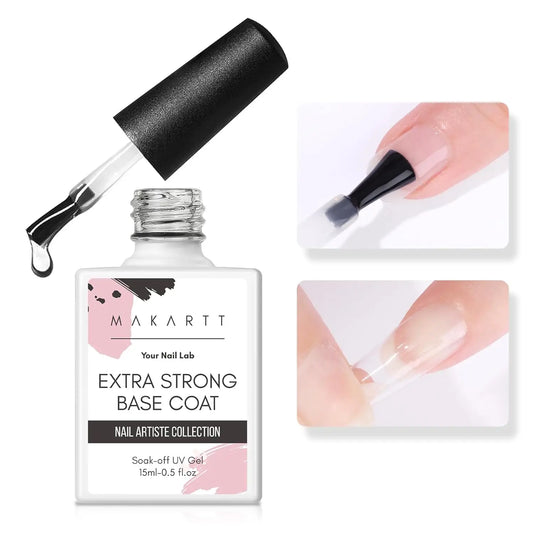 Makartt Extra Strong Gel Base Coat for Nail Charms
