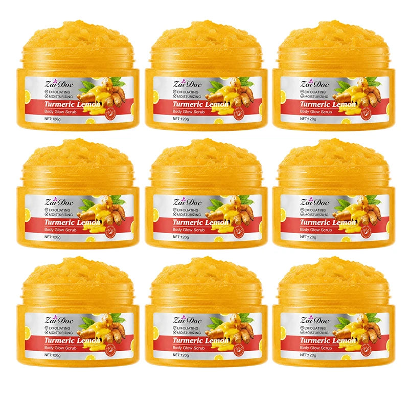 Turmeric Lemon Body Scrub for Gentle Exfoliation and Moisturizing Care