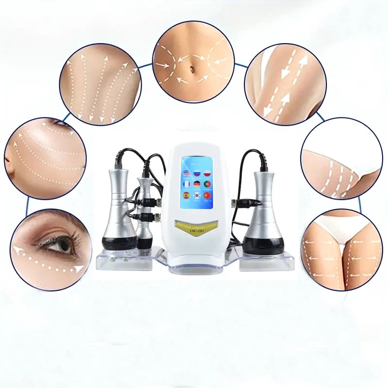 Moonic Beauty 3 In 1 Cavitation Body Slimming Facial Massager