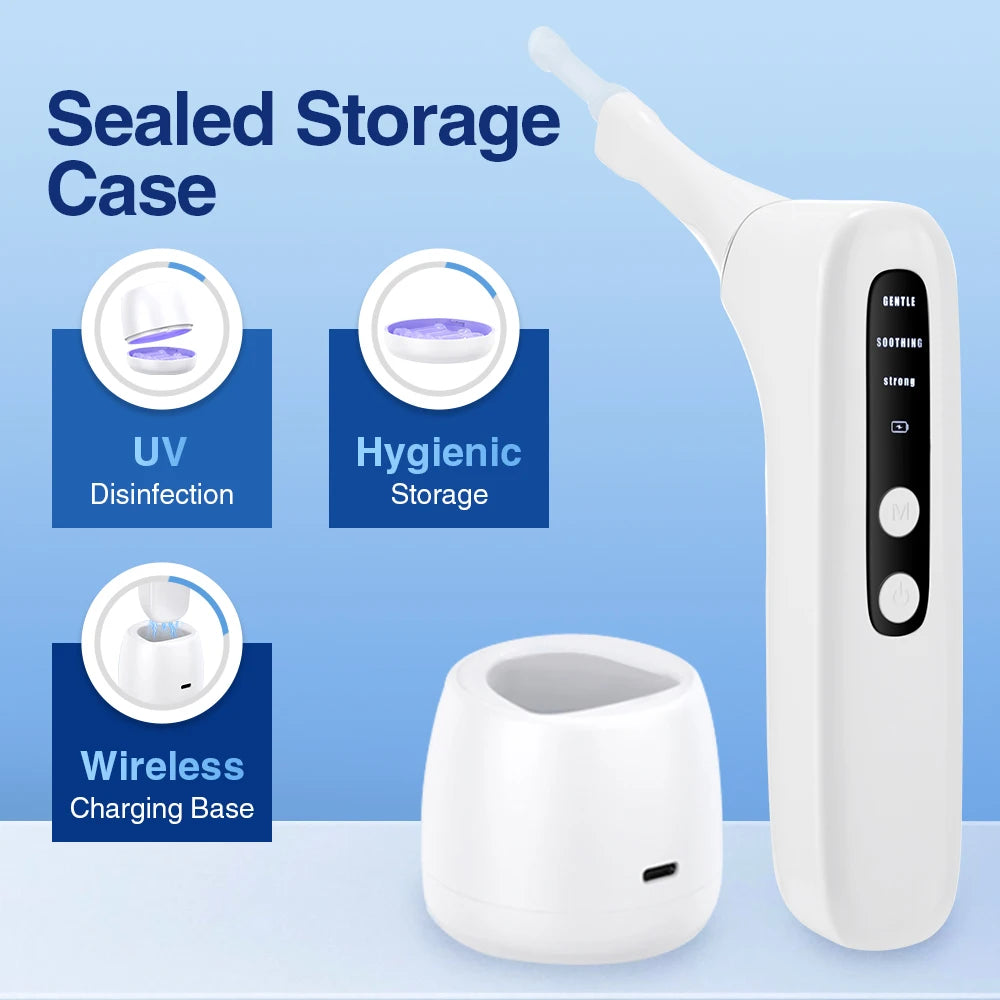 Electric Vacuum Tonsil Stone Removal Tool Kit 3-Level Suction Tonsil Cleaner Tonsil Stone Extractor for Oral Fresh Care