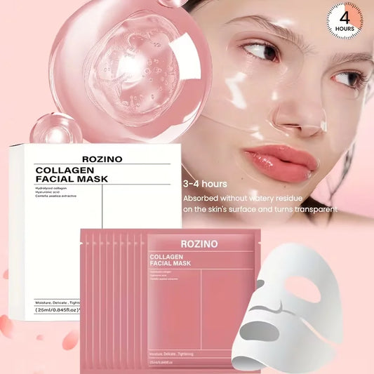 ROZINO Bio Collagen Face Mask for Hydrated, Glowing Skin