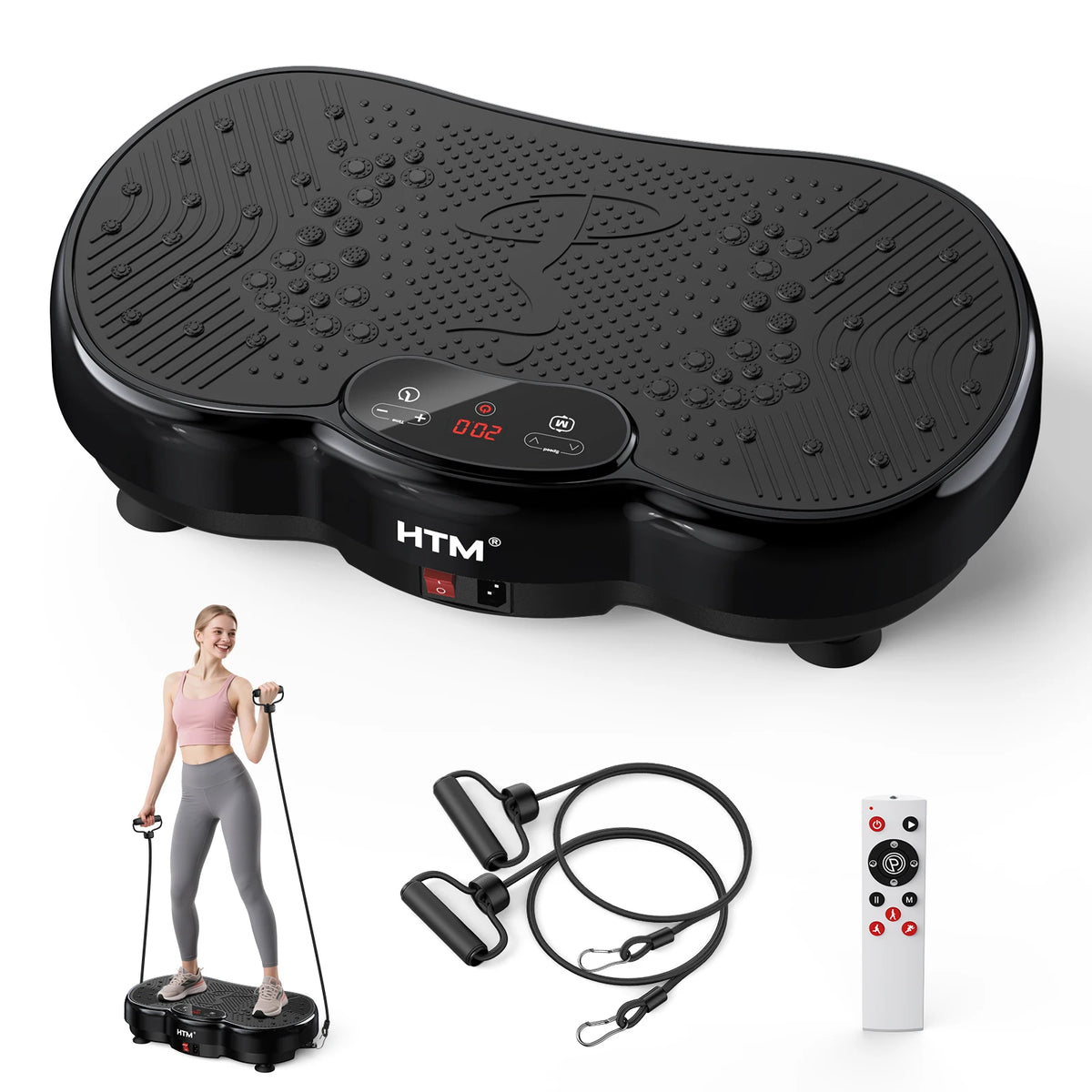 HTM Whole Body Vibration Plate Exercise Machine With Calorie Counter