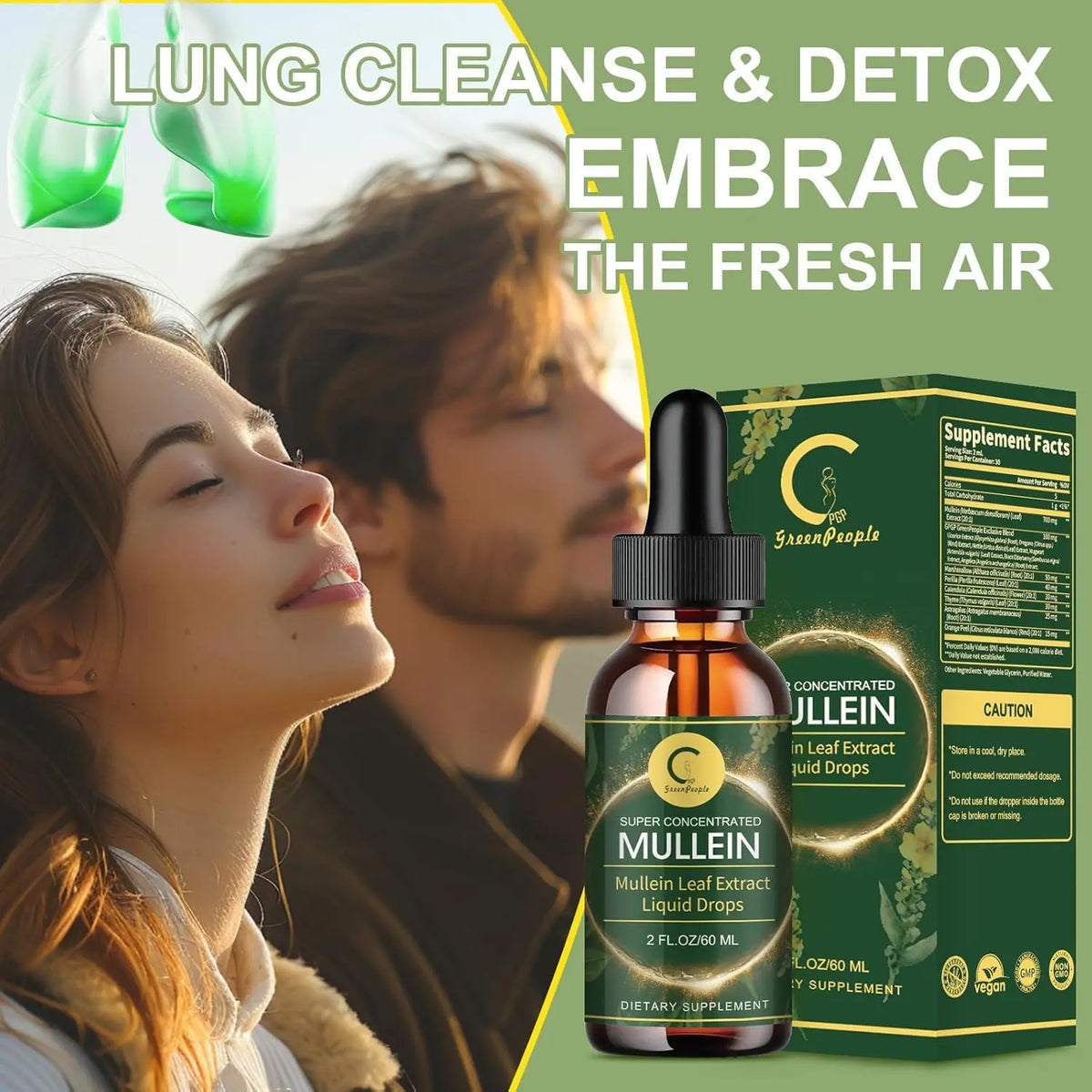 IMATCHME Mullein Leaf Extract Drops for Immune Support and Detox