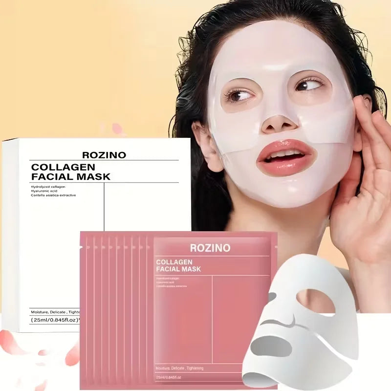 ROZINO Bio Collagen Face Mask for Hydrated, Glowing Skin