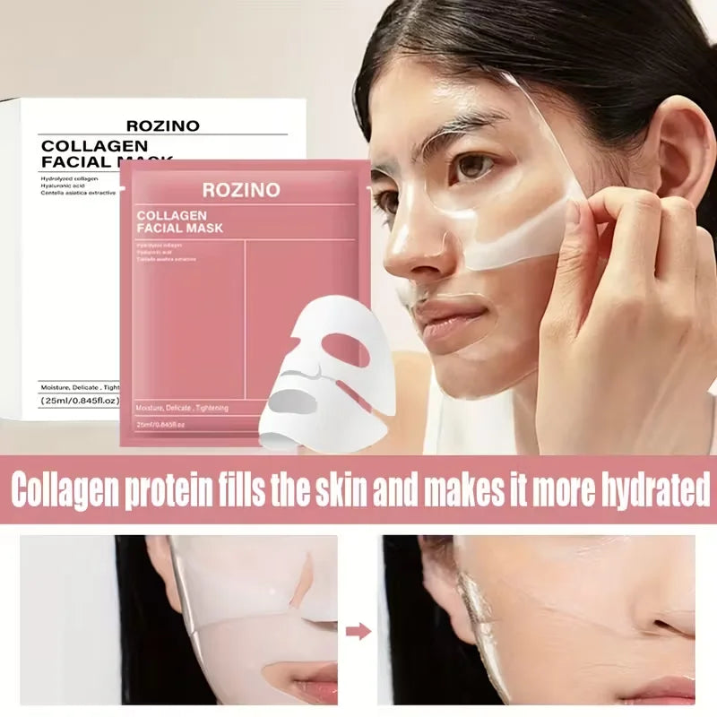 ROZINO Bio Collagen Face Mask for Hydrated, Glowing Skin