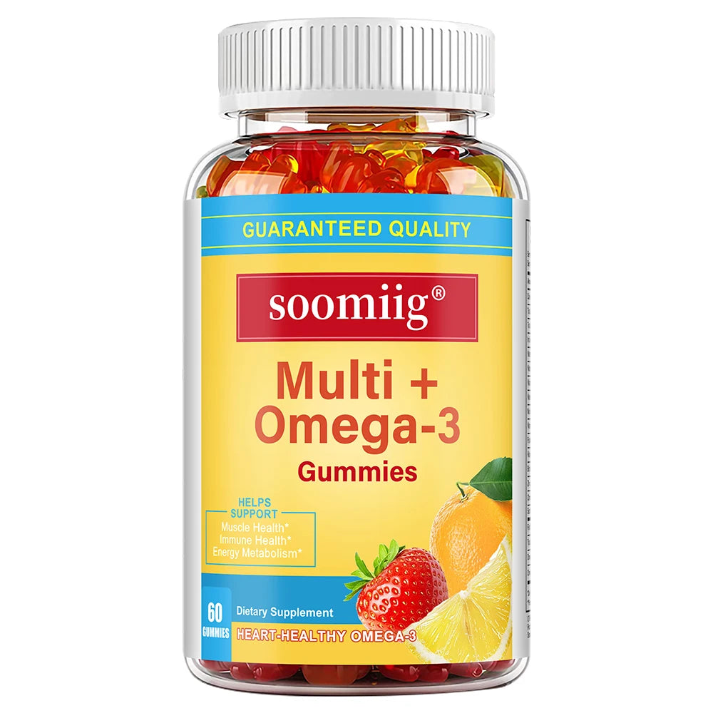 Soomiig Multivitamin Omega 3 Gummy For Immune Support And Energy