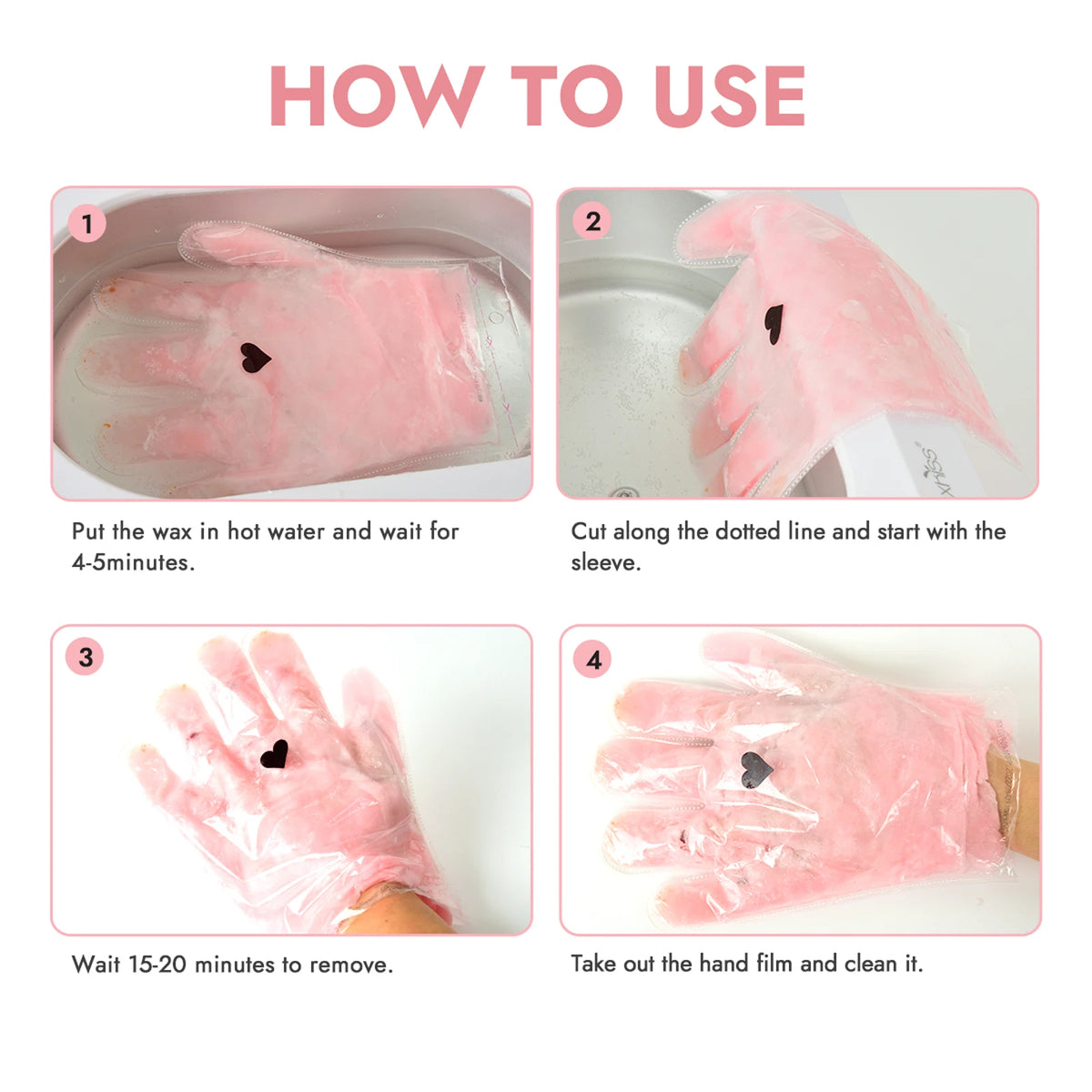 Waxkiss Paraffin Wax Hand Mask for Moisturizing Spa Treatment