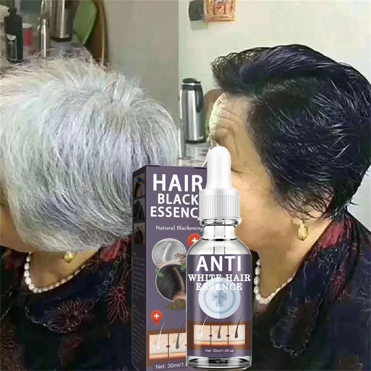 Gray Hair Color Treatment for Restoring Natural Looking Hair