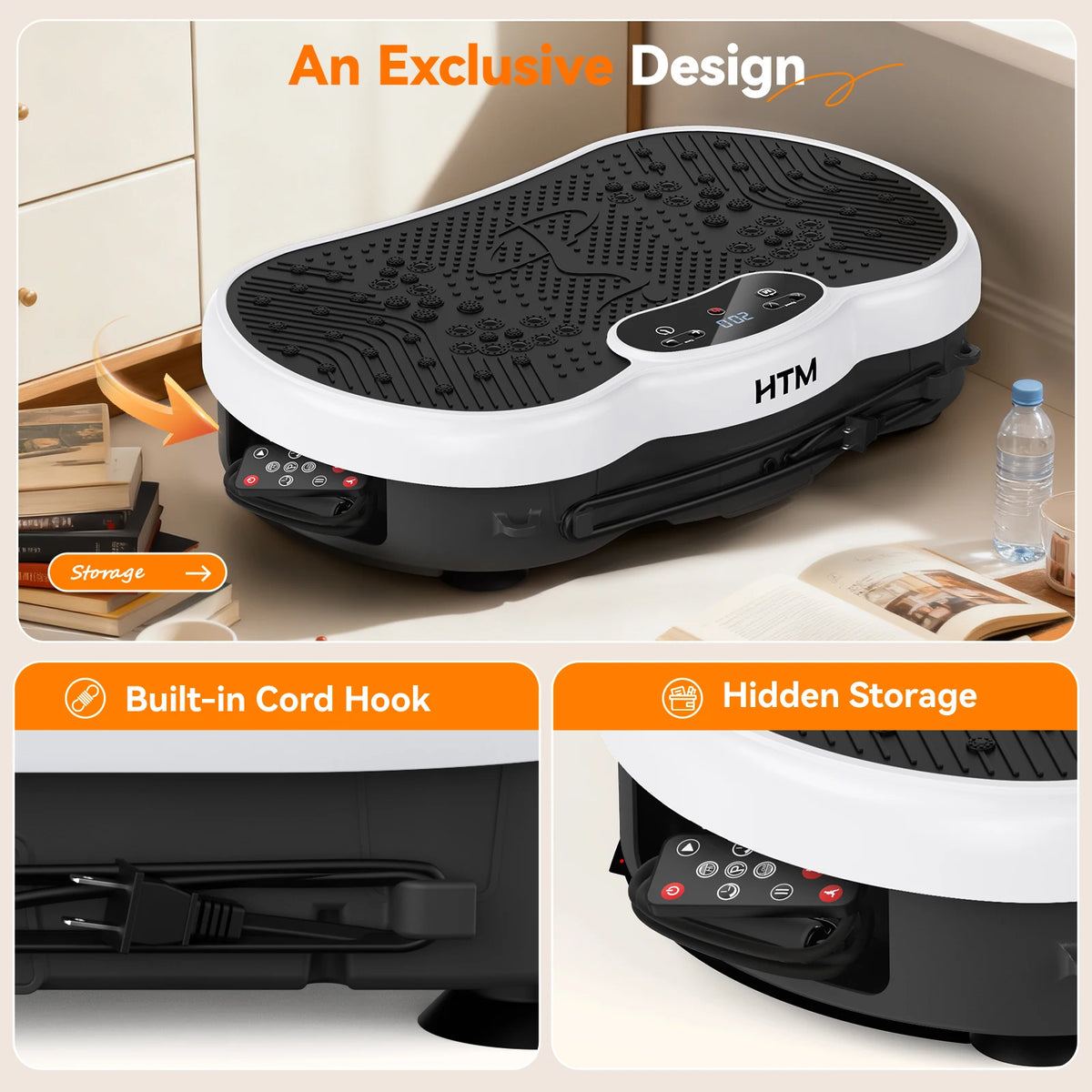 HTM Whole Body Vibration Plate Exercise Machine With Calorie Counter