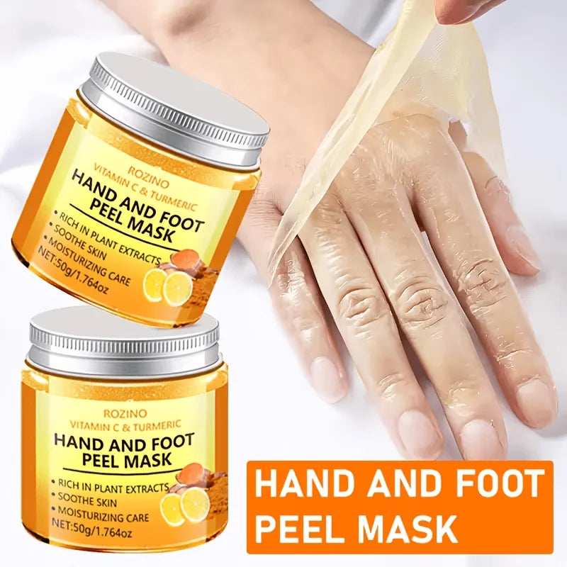 ROZINO Vitamin C Turmeric Hand And Foot Peel Mask Treatment