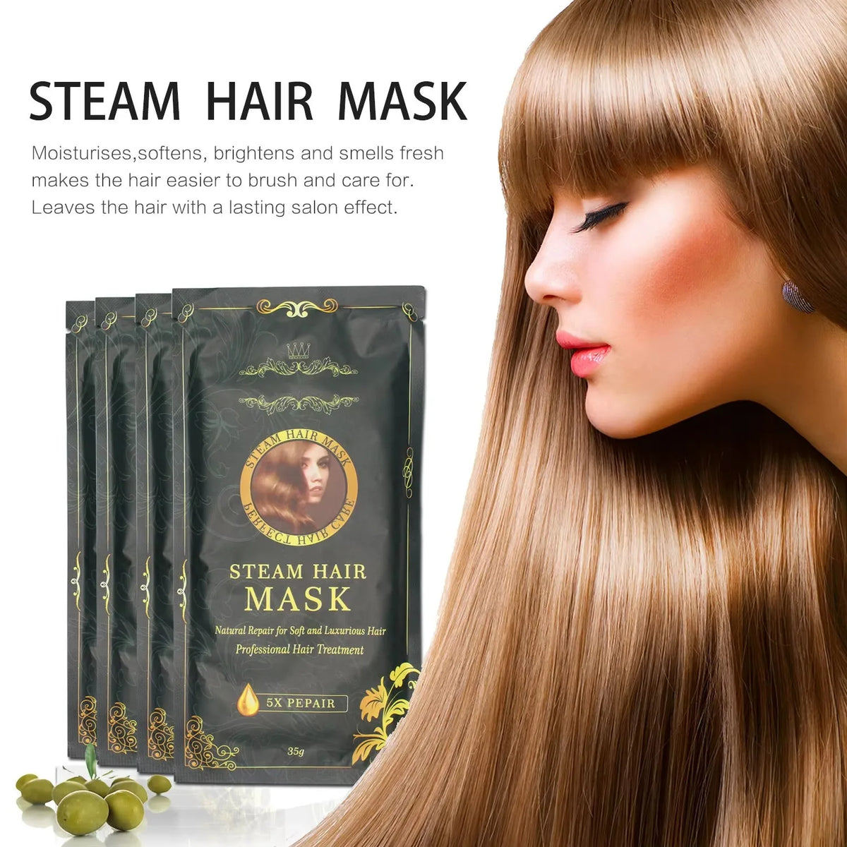 Deep Conditioning Leave-In Molecular Repair Hair Mask Keratin Treatment Soften  Smooth Hair Healthy Hair Care