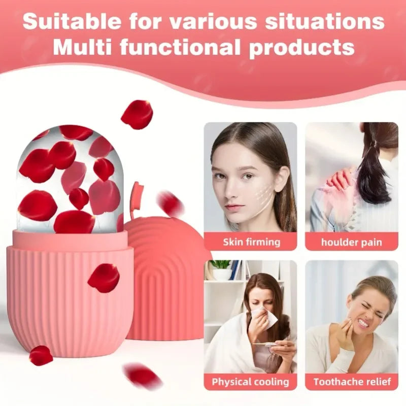 Silicone Cooling Ice Roller Facial Massager For Eye And Face