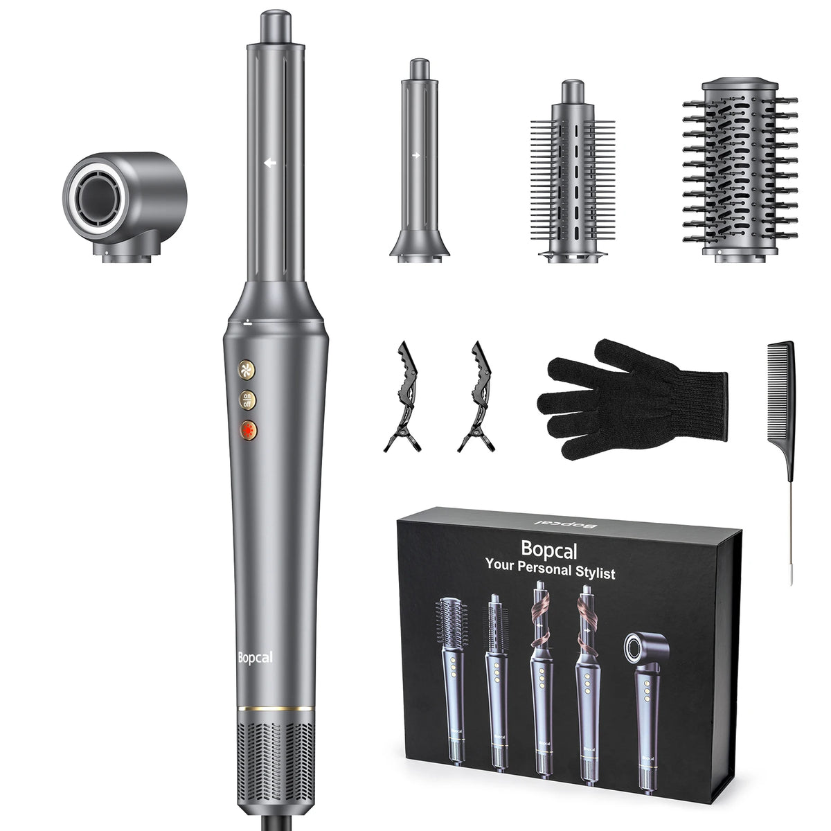 BOPCAL Five In One Hair Dryer Hot Air Styling Comb