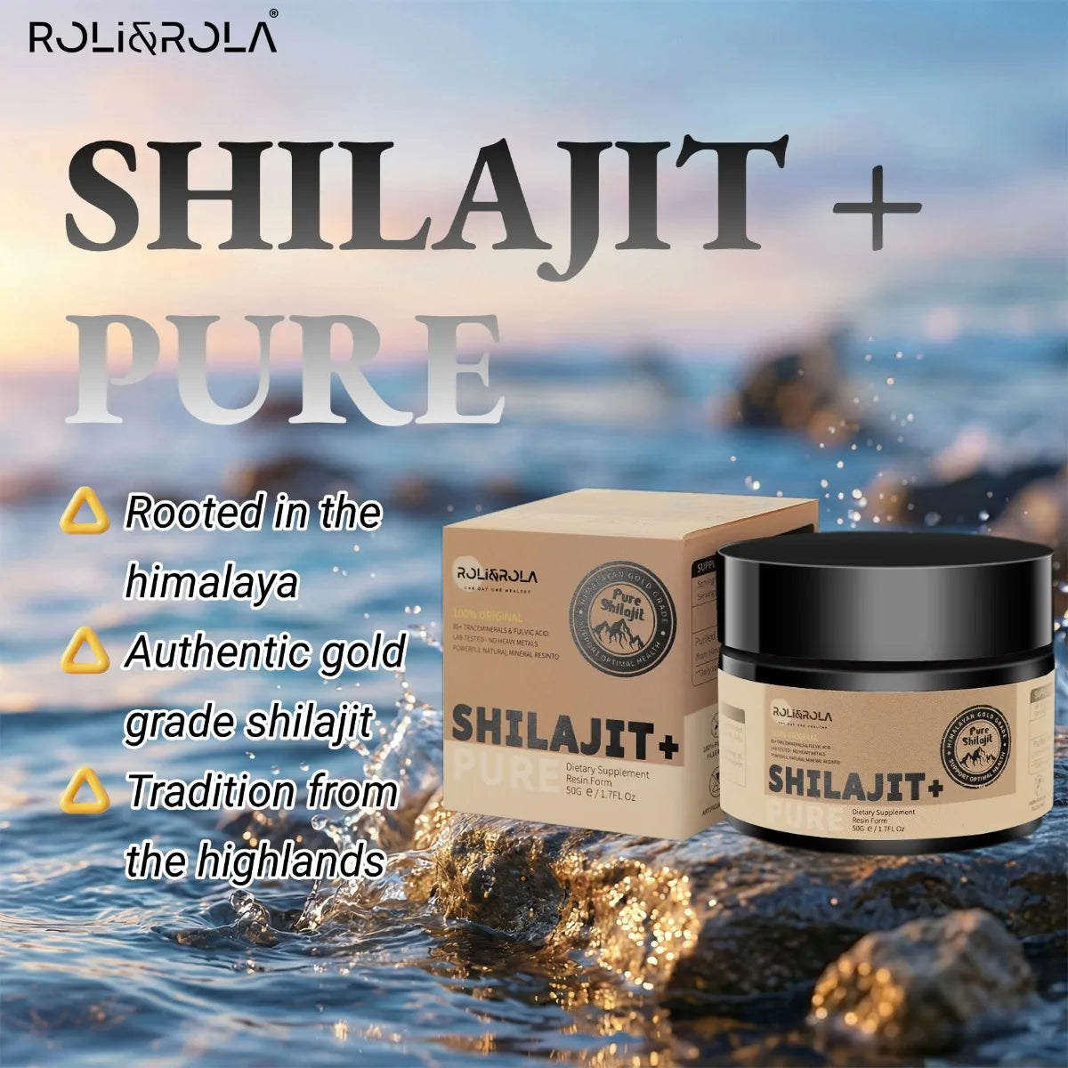 ROLI&ROLA Pure Himalayan Shilajit Resin With Fulvic Acid Dietary Supplement