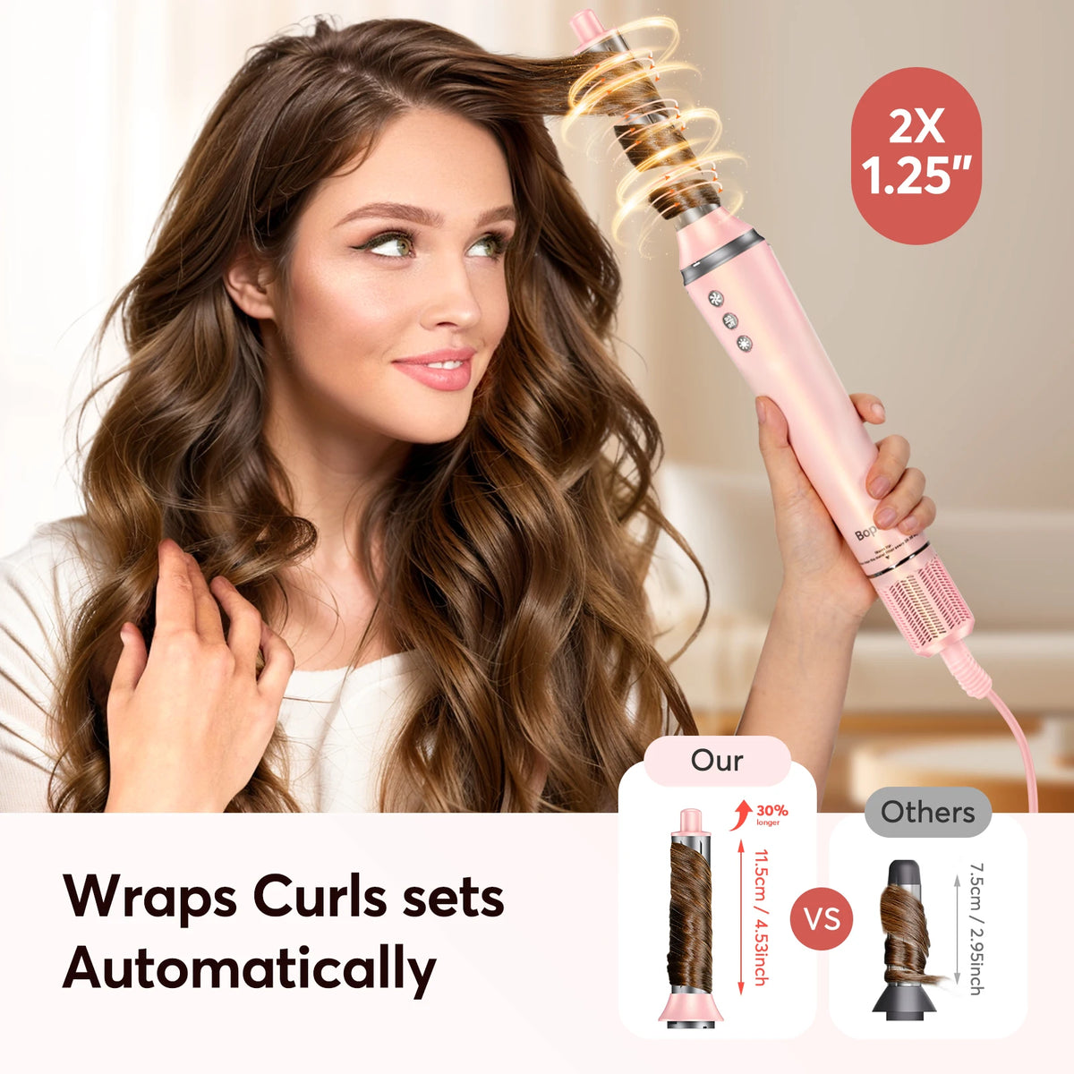 BOPCAL Five In One Hair Dryer Hot Air Styling Comb