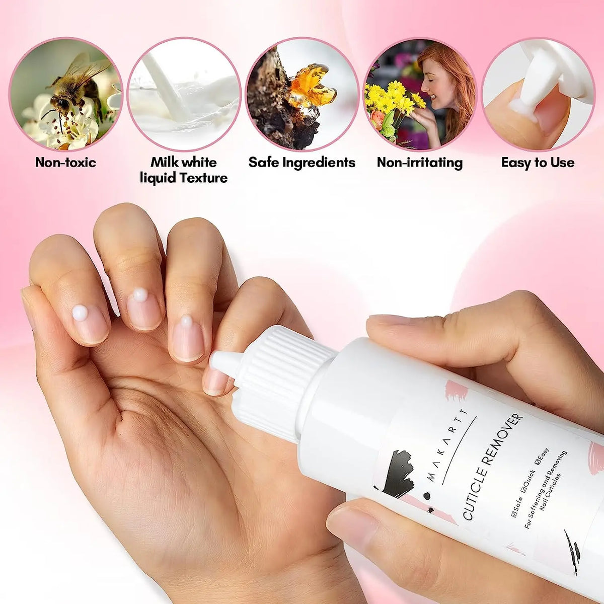 Makartt Cuticle Remover Manicure Kit With Nail Care Tools