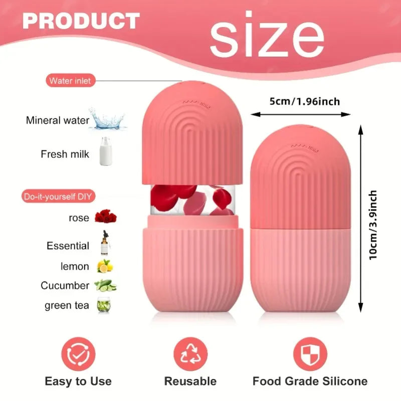 Silicone Cooling Ice Roller Facial Massager For Eye And Face