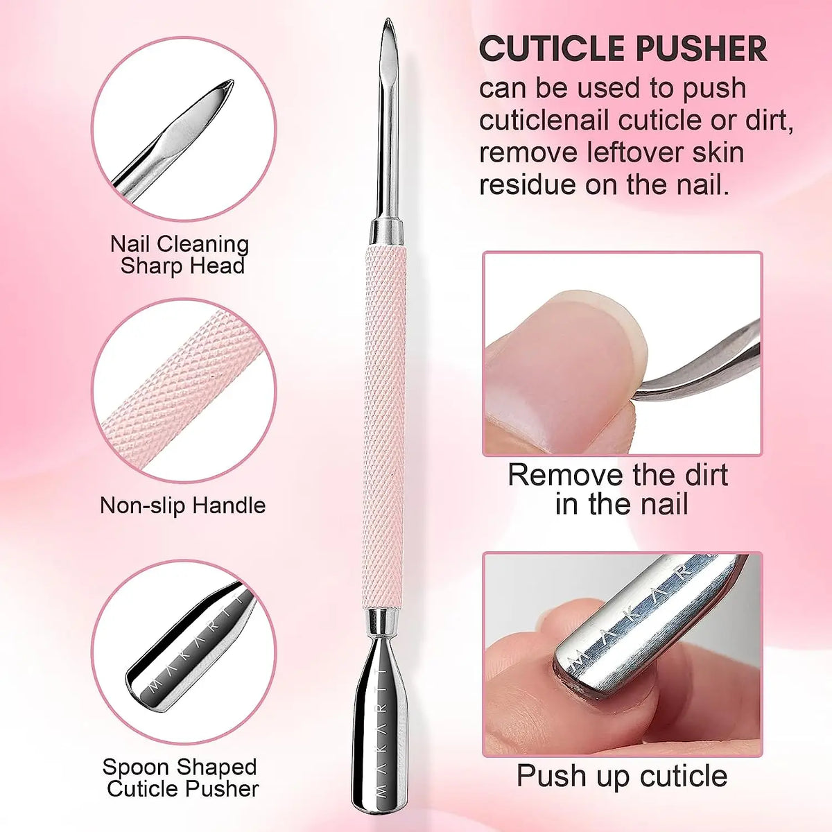 Makartt Cuticle Remover Manicure Kit With Nail Care Tools