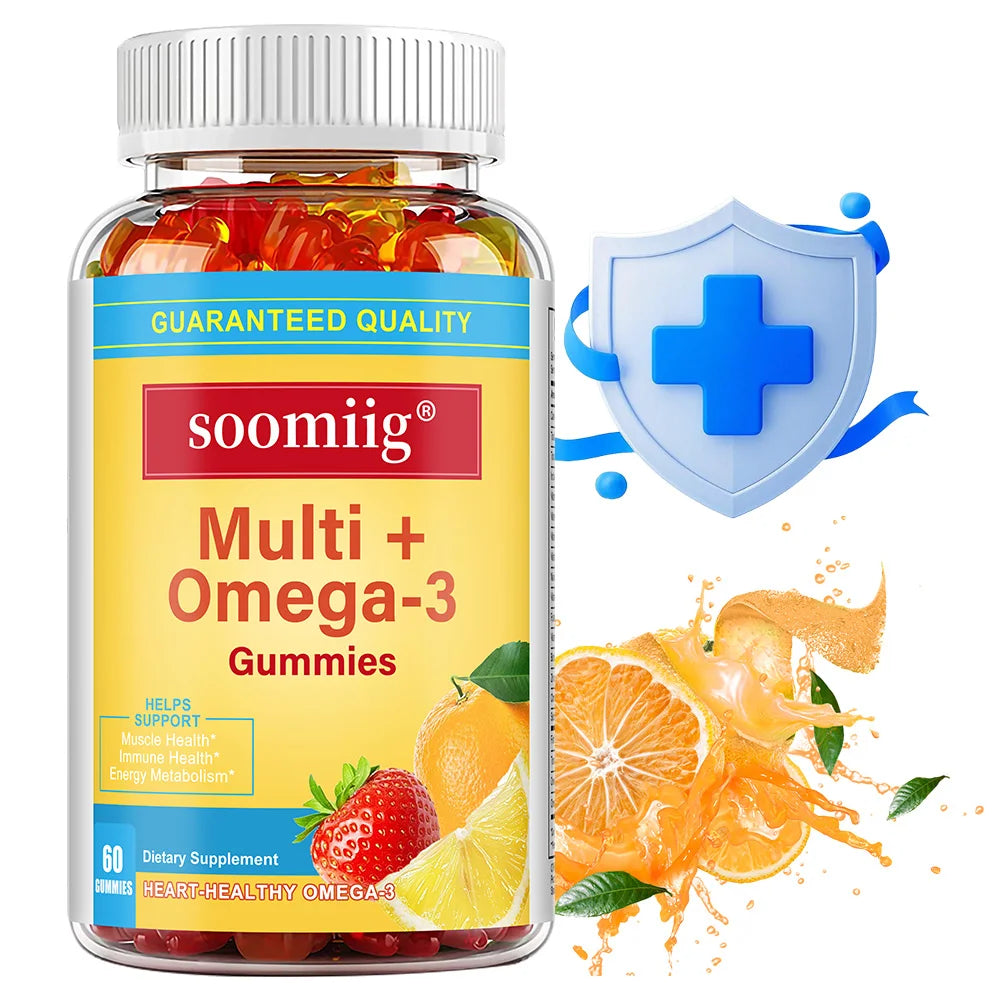 Soomiig Multivitamin Omega 3 Gummy For Immune Support And Energy