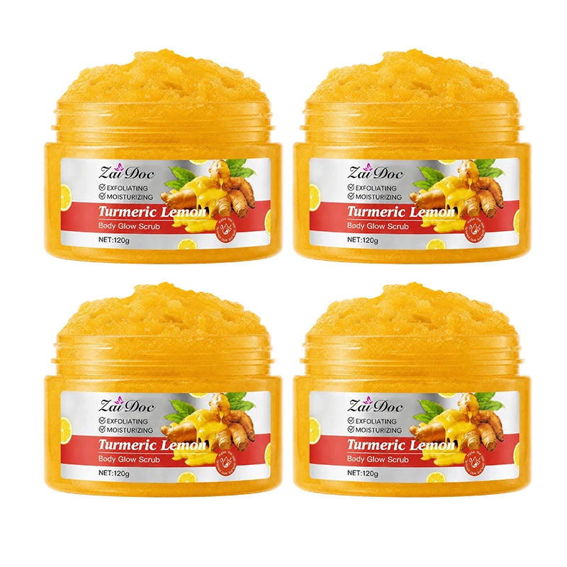 Turmeric Lemon Body Scrub for Gentle Exfoliation and Moisturizing Care