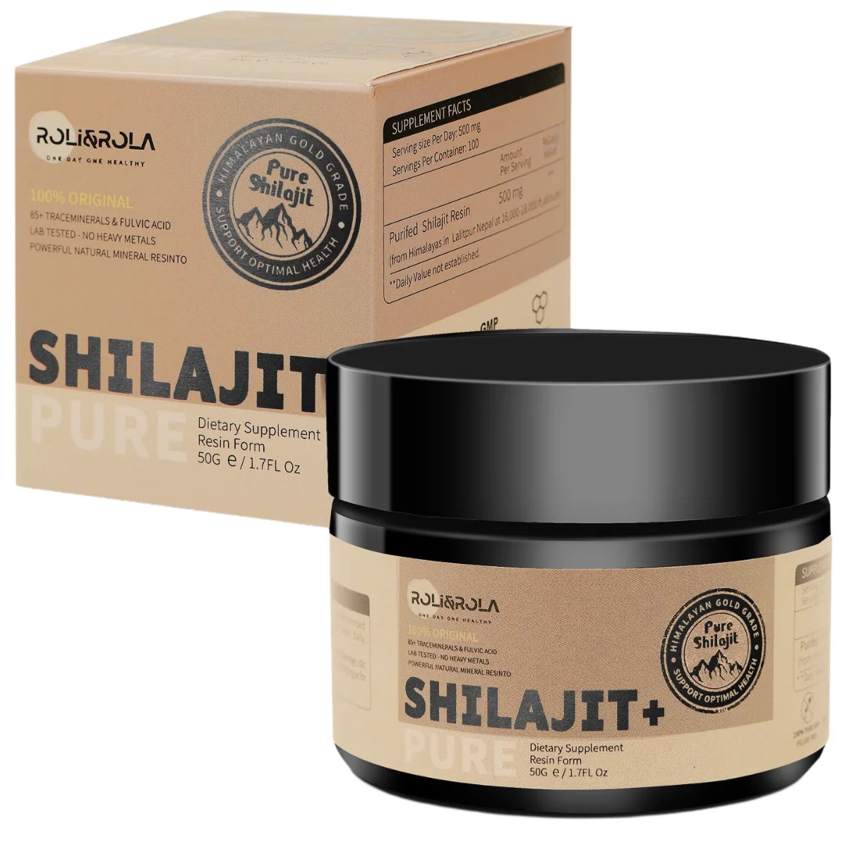 ROLI&ROLA Pure Himalayan Shilajit Resin With Fulvic Acid Dietary Supplement