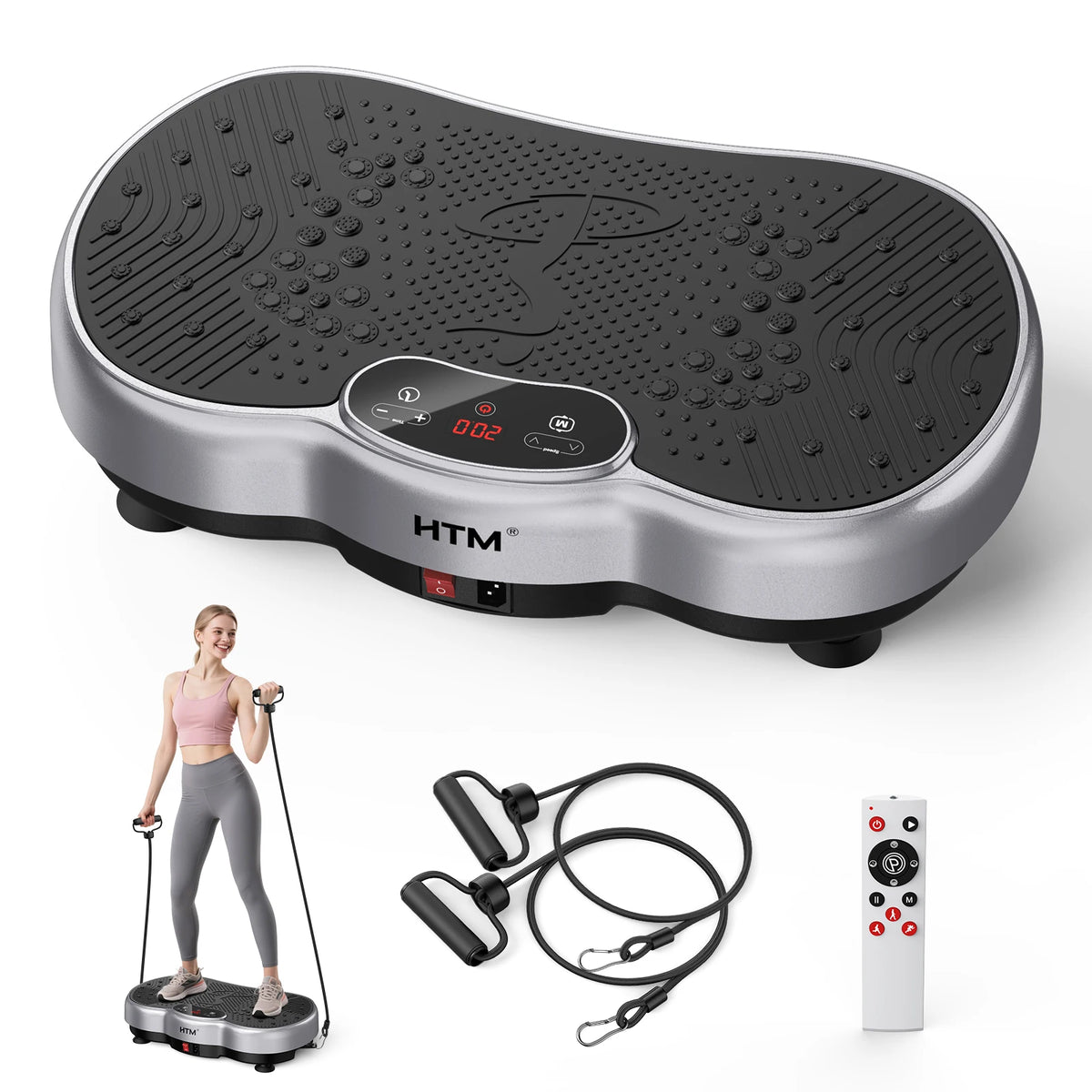 HTM Whole Body Vibration Plate Exercise Machine With Calorie Counter