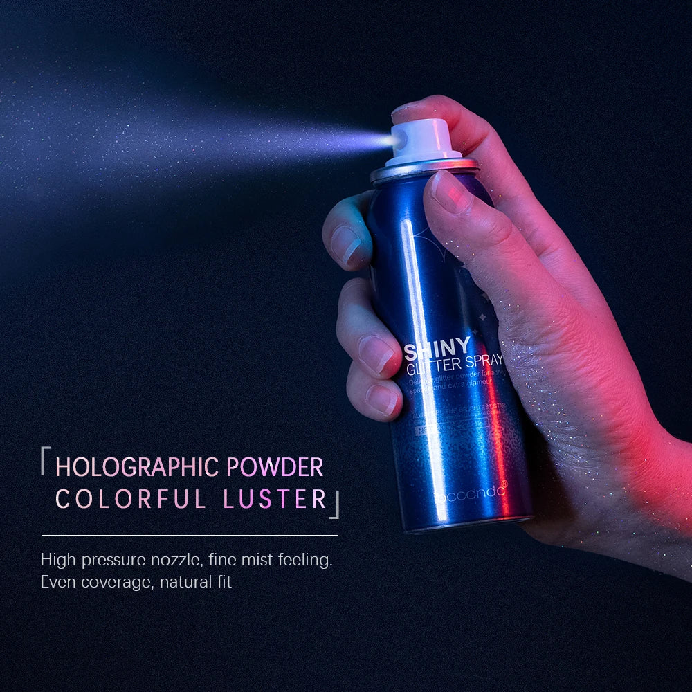 ibcccndc Shimmer Glitter Spray for Radiant Waterproof Party Makeup
