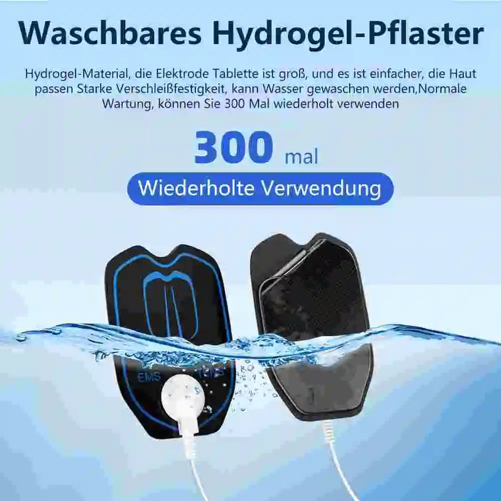 Dual Channel TENS EMS Muscle Stimulator Machine, 6 Modes 19 Intensity Levels Rechargeable Electric Pulse Massager, Full Body Pain Relief with 10 Reusable Electrode Pads