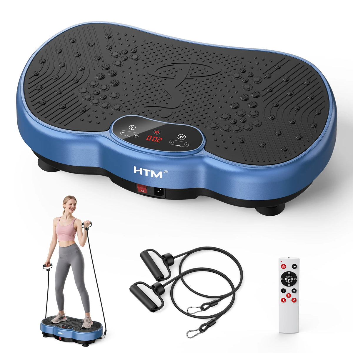 HTM Whole Body Vibration Plate Exercise Machine With Calorie Counter